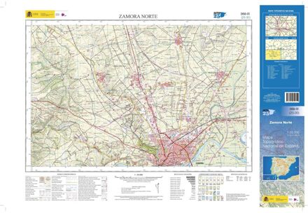Topografische kaart 369-III Zamora Norte | CNIG - Instituto Geográfico Nacional1