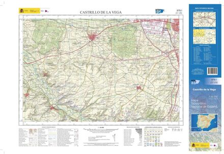 Topografische kaart 375-I Castrillo de la Vega | CNIG - Instituto Geográfico Nacional1
