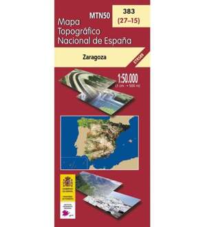 Topografische kaart 383 MT50 Zaragoza | CNIG - Instituto Geográfico Nacional1