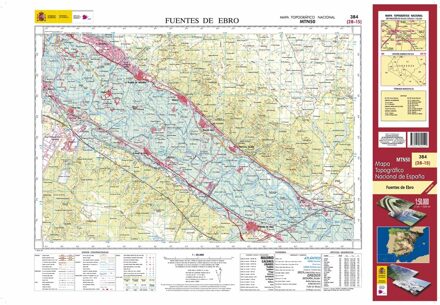 Topografische kaart 384 MT50 Fuentes de Ebro | CNIG - Instituto Geográfico Nacional1