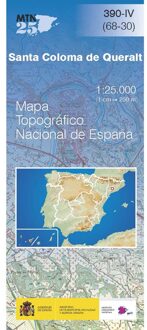 Topografische kaart 390-IV Santa Coloma de Queralt | CNIG - Instituto Geográfico Nacional