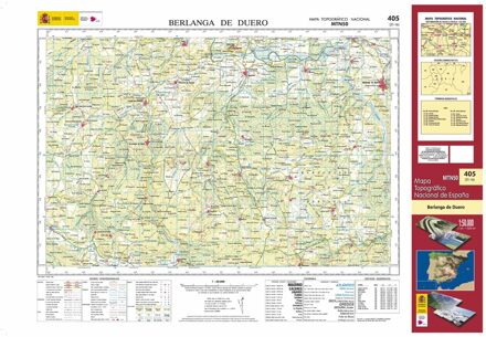 Topografische kaart 405 MT50 Berlanga de Duero | CNIG - Instituto Geográfico Nacional1
