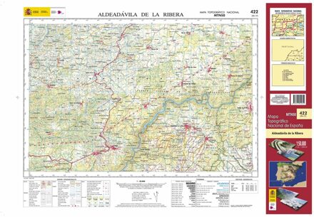 Topografische kaart 422 MT50 Aldeadávila de la Ribera | CNIG - Instituto Geográfico Nacional1
