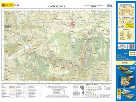 Topografische kaart 432-IV Cantalojas | CNIG - Instituto Geográfico Nacional1