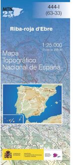 Topografische kaart 444-I Riba-roja d´Ebre | CNIG - Instituto Geográfico Nacional