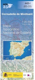 Topografische kaart 445-I Cornudella de Montsant | CNIG - Instituto Geográfico Nacional