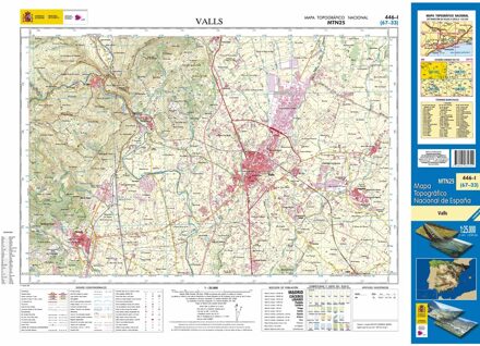 Topografische kaart 446-I Valls | CNIG - Instituto Geográfico Nacional1