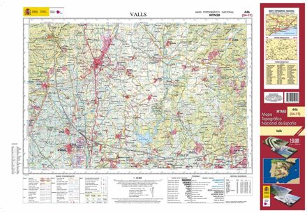 Topografische kaart 446 MT50 Valls | CNIG - Instituto Geográfico Nacional1