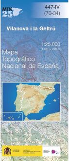 Topografische kaart 447-IV Vilanova I La Geltrú | CNIG - Instituto Geográfico Nacional