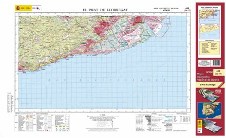Topografische kaart 448 MT50 El Prat de Llobregat | CNIG - Instituto Geográfico Nacional1