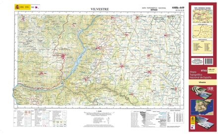 Topografische kaart 448b/449 MT50 Vilvestre | CNIG - Instituto Geográfico Nacional1