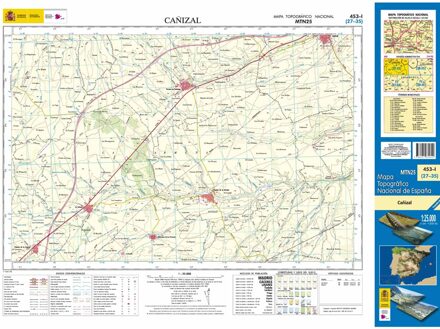 Topografische kaart 453-I Cañizal | CNIG - Instituto Geográfico Nacional1