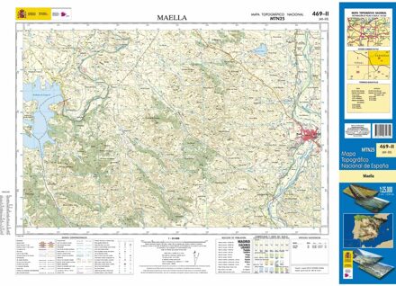 Topografische kaart 469-II Maella | CNIG - Instituto Geográfico Nacional1