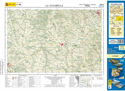 Topografische kaart 470-II La Fatarella | CNIG - Instituto Geográfico Nacional1