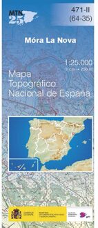 Topografische kaart 471-II Móra La Nova | CNIG - Instituto Geográfico Nacional