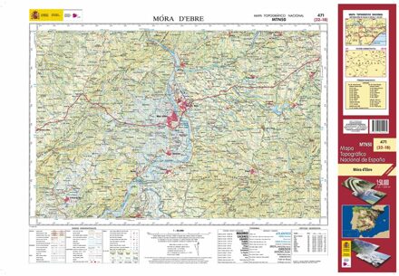 Topografische kaart 471 MT50 Móra d'Ebre | CNIG - Instituto Geográfico Nacional1