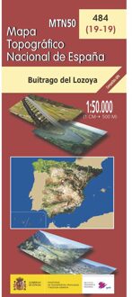 Topografische kaart 484 MT50 Buitrago del Lozoya | CNIG - Instituto Geográfico Nacional