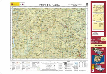 Topografische kaart 50 MT50 Cangas del Narcea | CNIG - Instituto Geográfico Nacional1