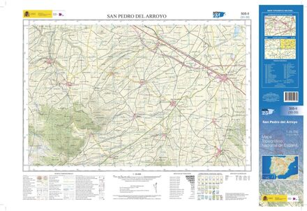 Topografische kaart 505-II San Pedro del Arroyo | CNIG - Instituto Geográfico Nacional1