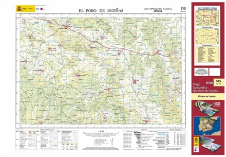 Topografische kaart 515 MT50 El Pobo de Dueñas | CNIG - Instituto Geográfico Nacional1