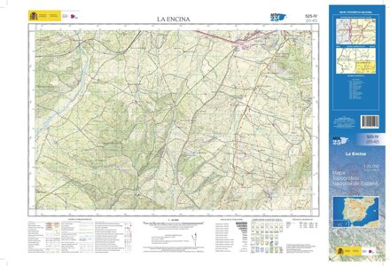 Topografische kaart 525-IV La Encina | CNIG - Instituto Geográfico Nacional1