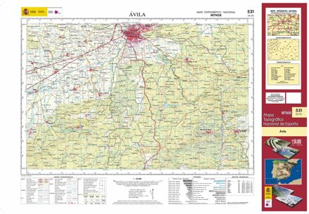 Topografische kaart 531 MT50 Ávila | CNIG - Instituto Geográfico Nacional1