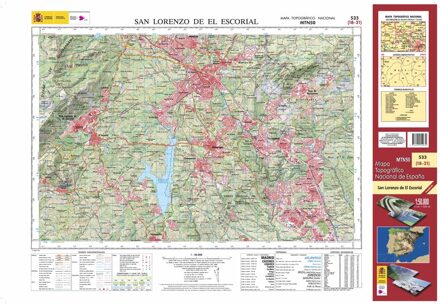 Topografische kaart 533 MT50 San Lorenzo de El Escorial | CNIG - Instituto Geográfico Nacional1