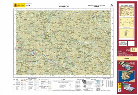 Topografische kaart 54 MT50 Rioseco | CNIG - Instituto Geográfico Nacional1