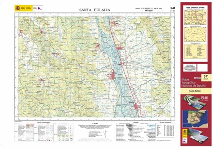 Topografische kaart 541 MT50 Santa Eulalia | CNIG - Instituto Geográfico Nacional1
