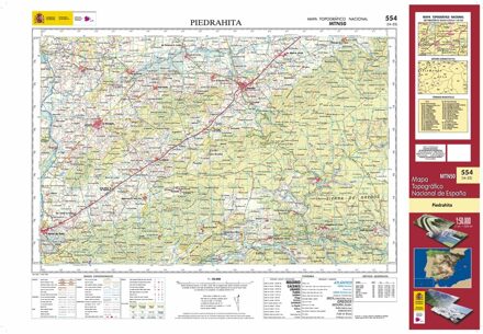 Topografische kaart 554 MT50 Piedrahita | CNIG - Instituto Geográfico Nacional1