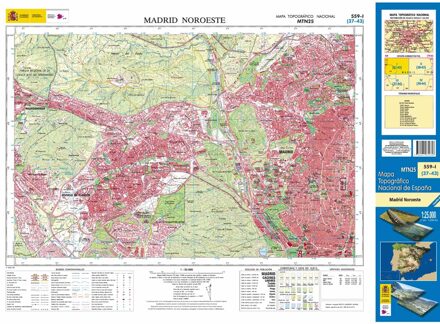 Topografische kaart 559-I Madrid Nordoeste | CNIG - Instituto Geográfico Nacional1