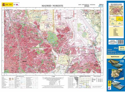 Topografische kaart 559-II Madrid Noreste | CNIG - Instituto Geográfico Nacional1