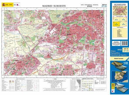 Topografische kaart 559-III Madrid Suroeste | CNIG - Instituto Geográfico Nacional1