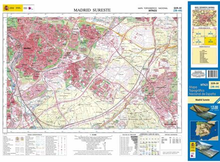 Topografische kaart 559-IV Madrid Sureste | CNIG - Instituto Geográfico Nacional1