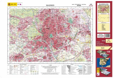 Topografische kaart 559 MT50 Madrid | CNIG - Instituto Geográfico Nacional1