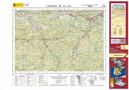 Topografische kaart 57 MT50 Cabezón de la Sal | CNIG - Instituto Geográfico Nacional1