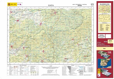 Topografische kaart 573 MT50 Gata | CNIG - Instituto Geográfico Nacional1