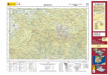 Topografische kaart 577 MT50 Bohoyo | CNIG - Instituto Geográfico Nacional1