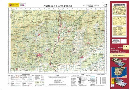 Topografische kaart 578 MT50 Arenas de San Pedro | CNIG - Instituto Geográfico Nacional1