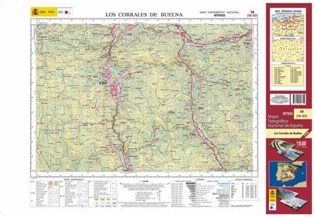 Topografische kaart 58 MT50 Los Corrales de Buelna | CNIG - Instituto Geográfico Nacional1