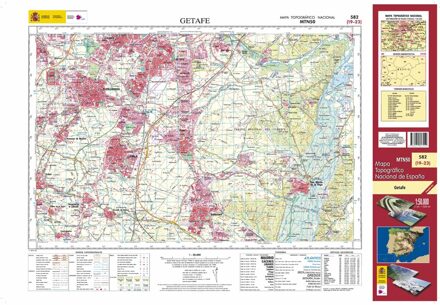 Topografische kaart 582 MT50 Getafe | CNIG - Instituto Geográfico Nacional1