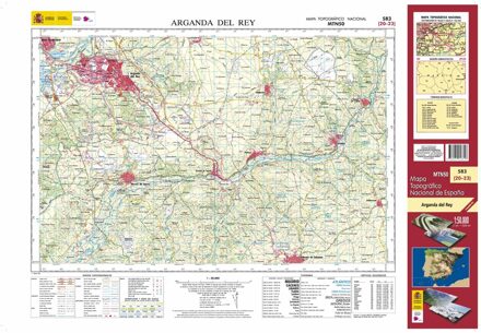 Topografische kaart 583 MT50 Arganda del Rey | CNIG - Instituto Geográfico Nacional1