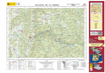 Topografische kaart 587 MT50 Villalba de la Sierra | CNIG - Instituto Geográfico Nacional1