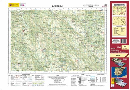 Topografische kaart 588 MT50 Zafrilla | CNIG - Instituto Geográfico Nacional1
