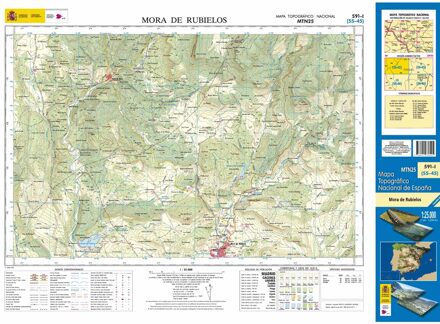 Topografische kaart 591-I Mora de Rubielos | CNIG - Instituto Geográfico Nacional1