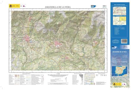 Topografische kaart 599-II Jarandilla de la Vera | CNIG - Instituto Geográfico Nacional1