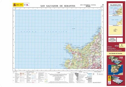 Topografische kaart 6 MT50 San Salvador de Serantes | CNIG - Instituto Geográfico Nacional1