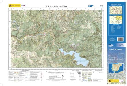 Topografische kaart 614-II Puebla de Arenoso | CNIG - Instituto Geográfico Nacional1