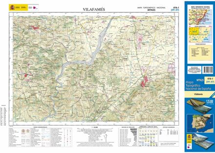 Topografische kaart 616-I Vilafamés | CNIG - Instituto Geográfico Nacional1
