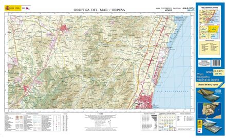 Topografische kaart 616-II/617-I Oropesa del Mar/Orpesa | CNIG - Instituto Geográfico Nacional1